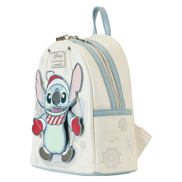 MINI-RUCKSACK Stitch im Schnee macht einen Engel – DISNEY LOUNGEFLY