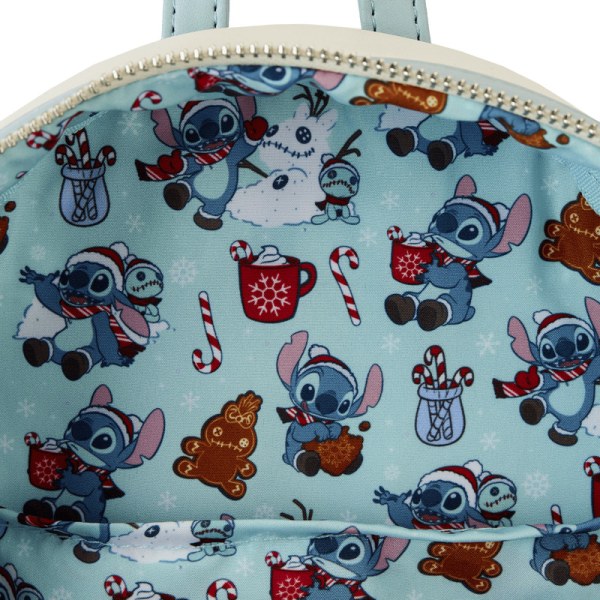MINI-RUCKSACK Stitch im Schnee macht einen Engel – DISNEY LOUNGEFLY
