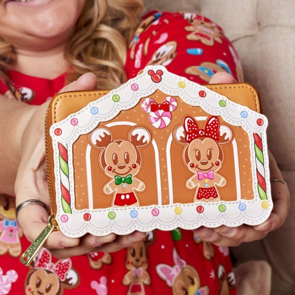 Mickey and Friends Gingerbread House BRIEFTASCHE – DISNEY LOUNGEFLY
