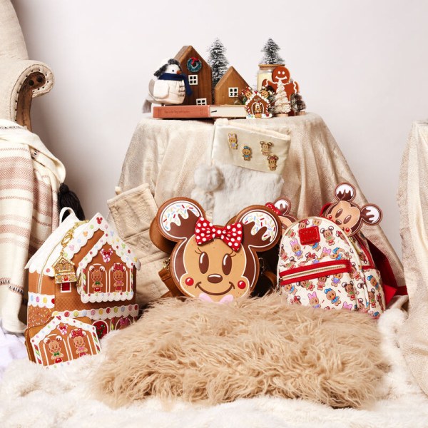 Mickey and Friends Gingerbread House BRIEFTASCHE – DISNEY LOUNGEFLY