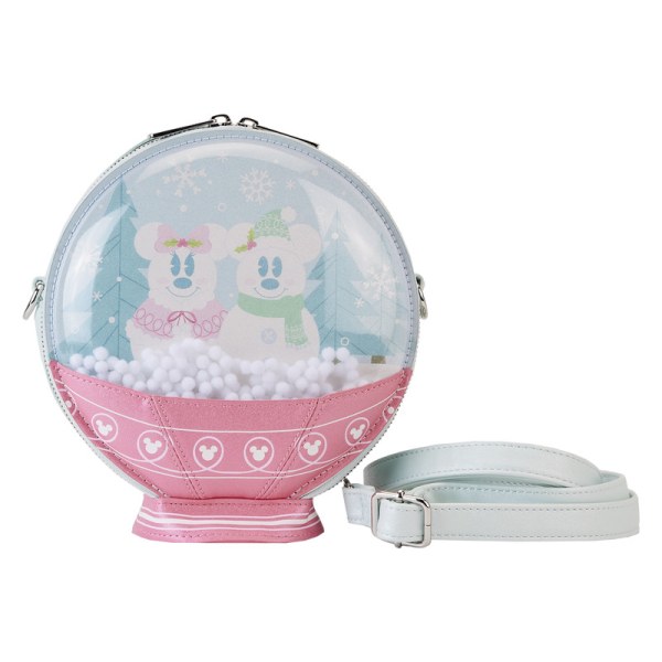 UMHÄNGETASCHE Mickey & Minnie Schneekugel – DISNEY LOUNGEFLY