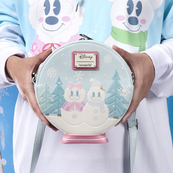 UMHÄNGETASCHE Mickey & Minnie Schneekugel – DISNEY LOUNGEFLY
