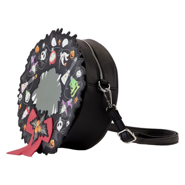 UMHÄNGETASCHE Nightmare before Christmas Kranz-Lichterketten – DISNEY LOUNGEFLY