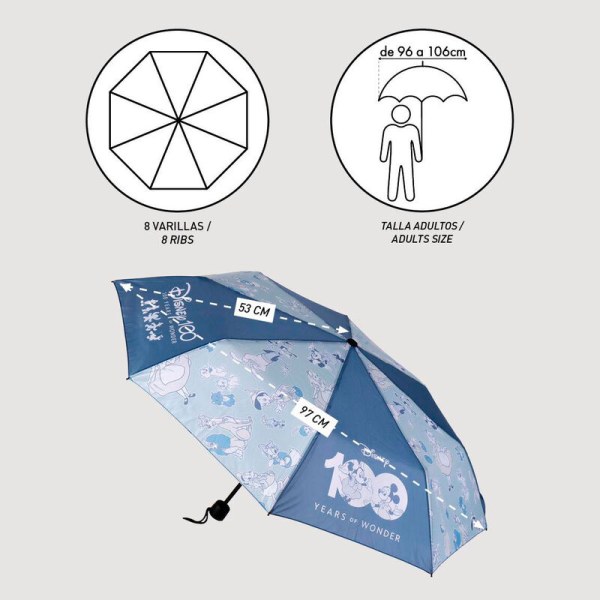 Disney 100 manueller Regenschirm