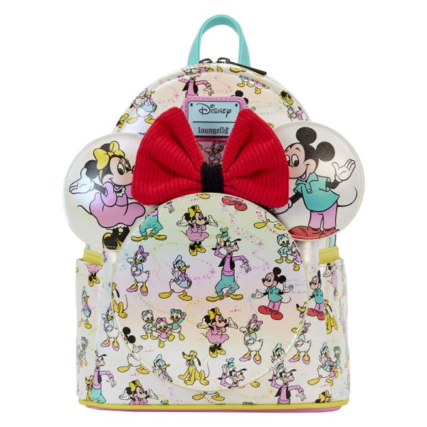 MINI-RUCKSACK Disney 100 schillernde Mickey und Freunde mit Stirnband – DISNEY LOUNGEFLY