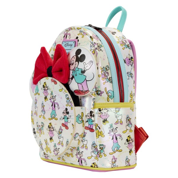 MINI-RUCKSACK Disney 100 schillernde Mickey und Freunde mit Stirnband – DISNEY LOUNGEFLY