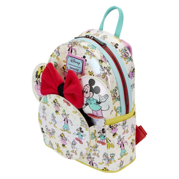 MINI-RUCKSACK Disney 100 schillernde Mickey und Freunde mit Stirnband – DISNEY LOUNGEFLY