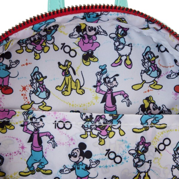 MINI-RUCKSACK Disney 100 schillernde Mickey und Freunde mit Stirnband – DISNEY LOUNGEFLY