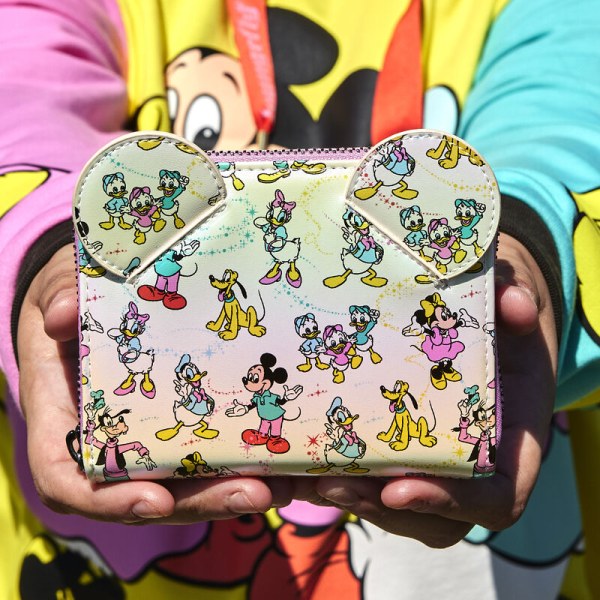 Disney 100 Schillernde Geldbörse von Mickey and Friends – DISNEY LOUNGEFLY