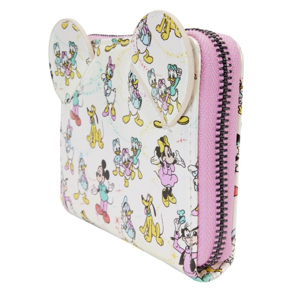 Disney 100 Schillernde Geldbörse von Mickey and Friends – DISNEY LOUNGEFLY