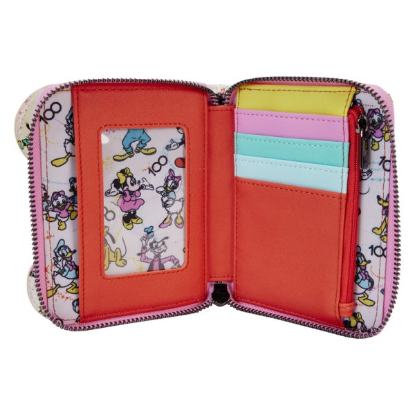 Disney 100 Schillernde Geldbörse von Mickey and Friends – DISNEY LOUNGEFLY