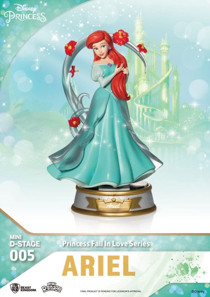 Lot de 6 Figuren Disney-Prinzessinnen „Fall in Love“-Serie – Disney Mini D-Stage