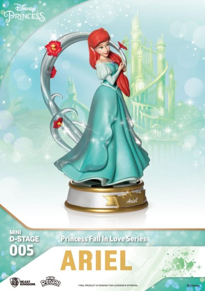 Lot de 6 Figuren Disney-Prinzessinnen „Fall in Love“-Serie – Disney Mini D-Stage