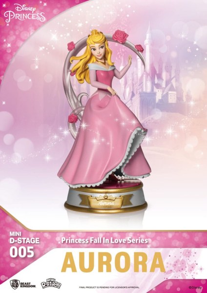 Lot de 6 Figuren Disney-Prinzessinnen „Fall in Love“-Serie – Disney Mini D-Stage