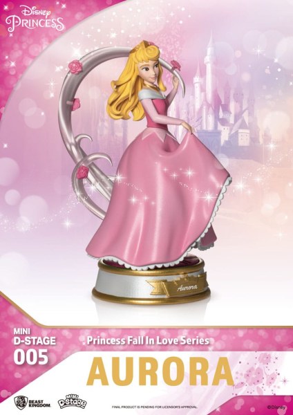 Lot de 6 Figuren Disney-Prinzessinnen „Fall in Love“-Serie – Disney Mini D-Stage