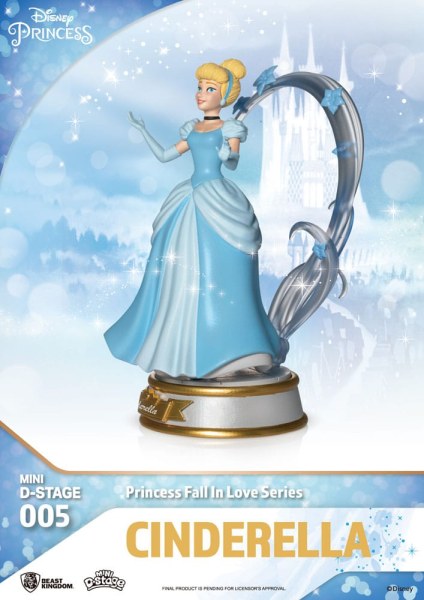 Lot de 6 Figuren Disney-Prinzessinnen „Fall in Love“-Serie – Disney Mini D-Stage