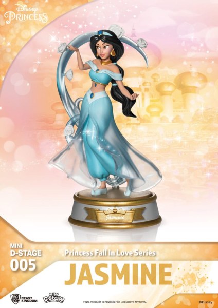 Lot de 6 Figuren Disney-Prinzessinnen „Fall in Love“-Serie – Disney Mini D-Stage