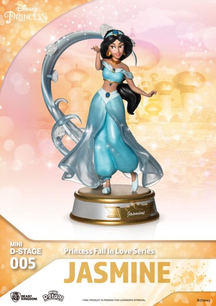Lot de 6 Figuren Disney-Prinzessinnen „Fall in Love“-Serie – Disney Mini D-Stage