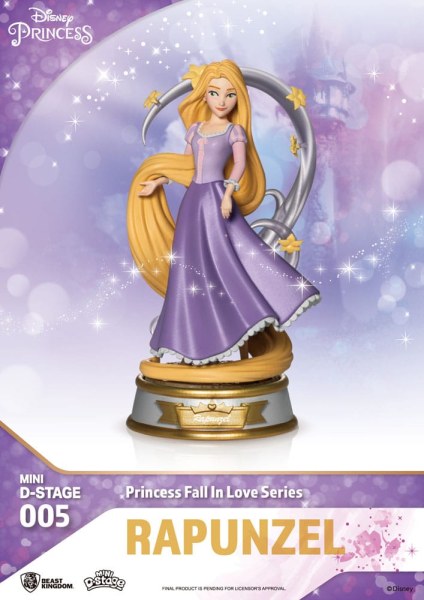 Lot de 6 Figuren Disney-Prinzessinnen „Fall in Love“-Serie – Disney Mini D-Stage