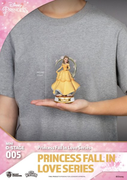Lot de 6 Figuren Disney-Prinzessinnen „Fall in Love“-Serie – Disney Mini D-Stage