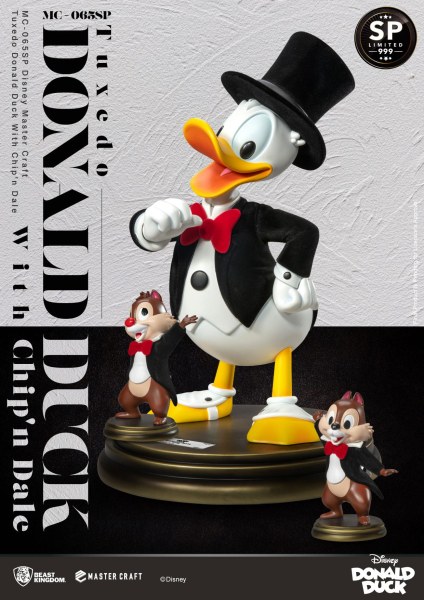 TUXEDO DONALD UND CHIP UND CHAP DISNEY100 - DISNEY MASTERCRAFT