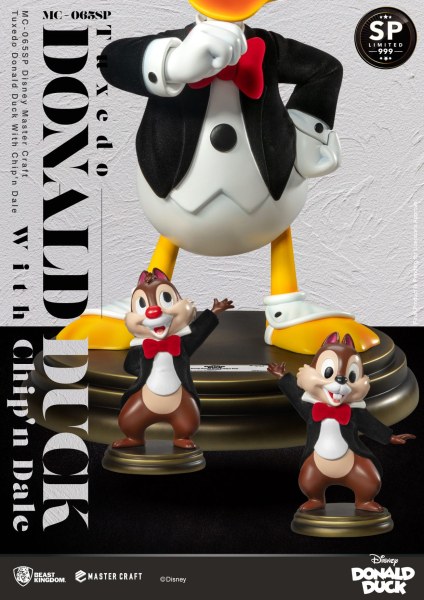 TUXEDO DONALD UND CHIP UND CHAP DISNEY100 - DISNEY MASTERCRAFT