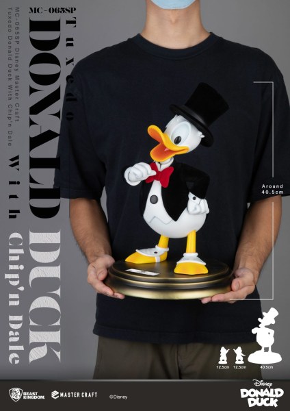 TUXEDO DONALD UND CHIP UND CHAP DISNEY100 - DISNEY MASTERCRAFT
