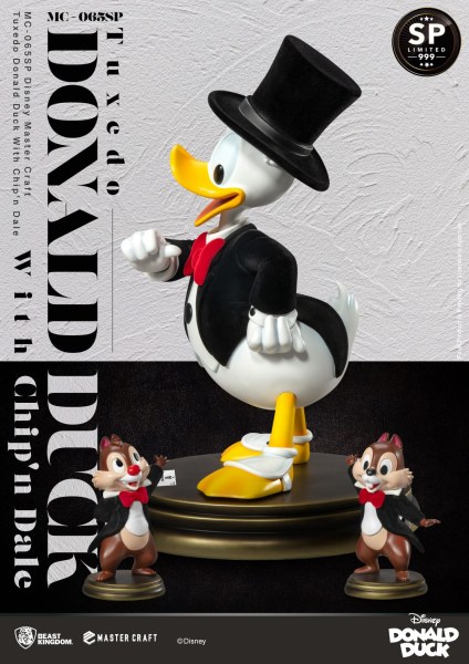 TUXEDO DONALD UND CHIP UND CHAP DISNEY100 - DISNEY MASTERCRAFT