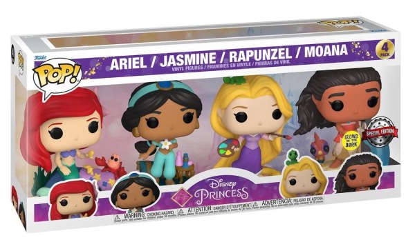 4er-Pack Funko Pop! Film-Vinyl – Die ultimativen Prinzessinnen – Disney