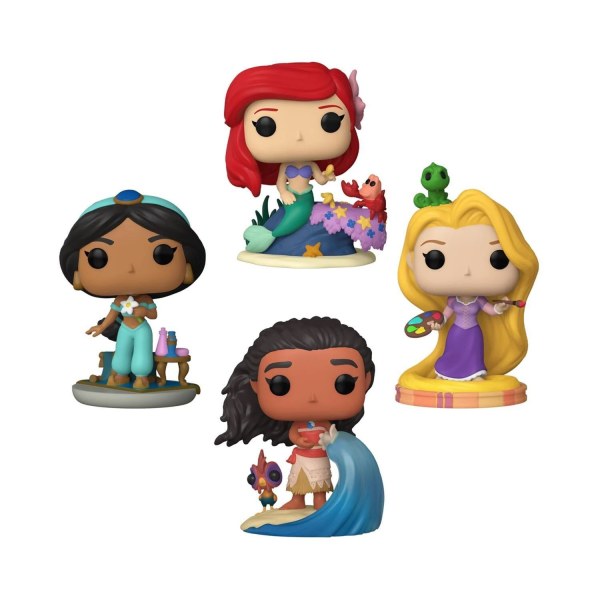 4er-Pack Funko Pop! Film-Vinyl – Die ultimativen Prinzessinnen – Disney