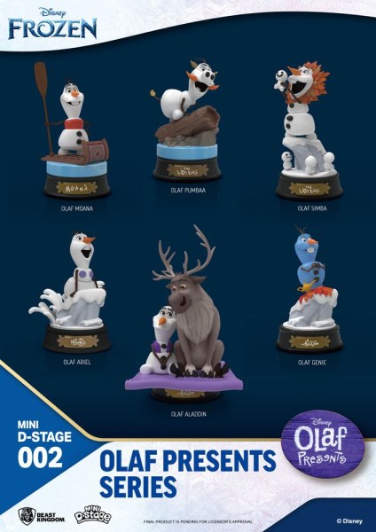 Set mit 6 Olaf Frozen-Figuren – Disney D-Stage