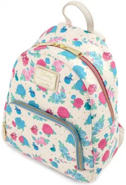 MINI-RUCKSACK Die drei guten Feen mit Blumenmuster – DISNEY LOUNGEFLY