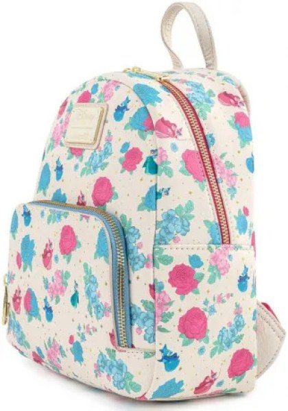 MINI-RUCKSACK Die drei guten Feen mit Blumenmuster – DISNEY LOUNGEFLY