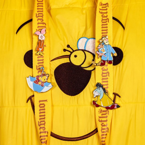 4er-Set Pin's Winnie und ihre Freunde rutschen an einem regnerischen Tag – Disney