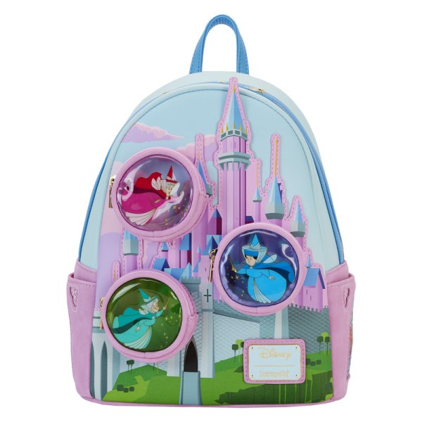 Mini-Rucksack „Dornröschenschloss“ mit den drei guten Feen – DISNEY LOUNGEFLY