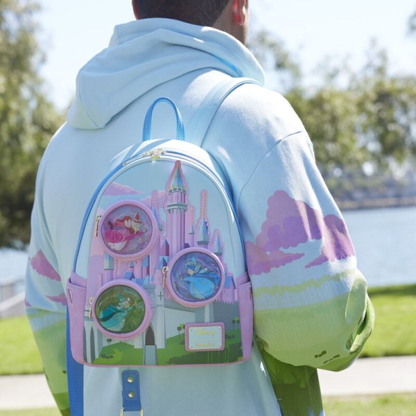 Mini-Rucksack „Dornröschenschloss“ mit den drei guten Feen – DISNEY LOUNGEFLY