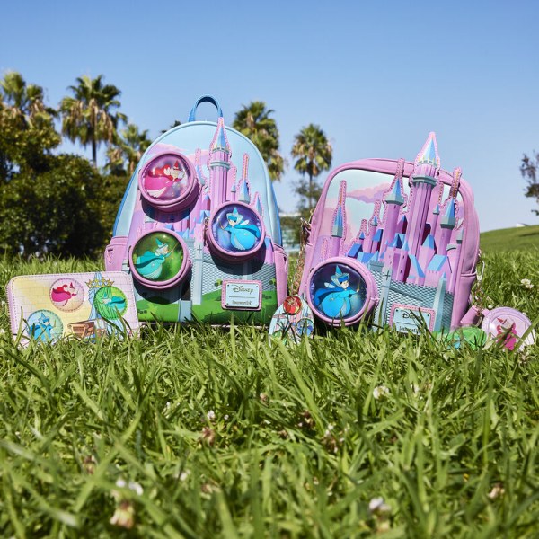 Mini-Rucksack „Dornröschenschloss“ mit den drei guten Feen – DISNEY LOUNGEFLY