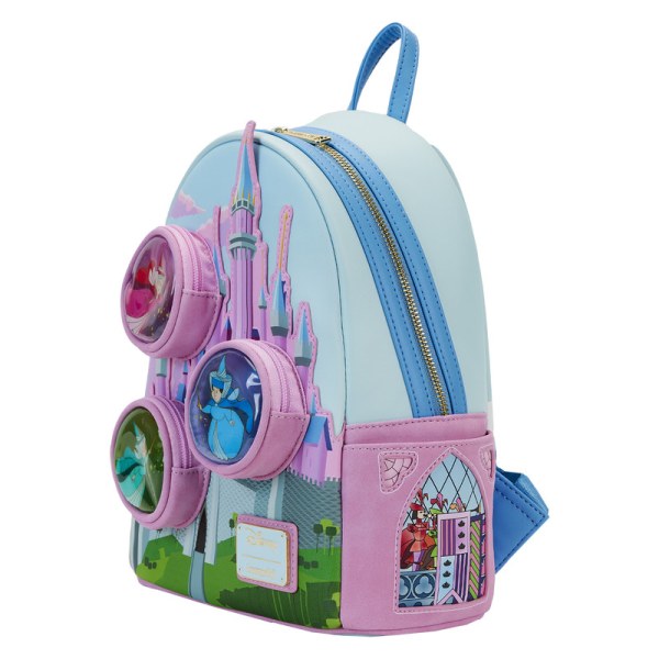 Mini-Rucksack „Dornröschenschloss“ mit den drei guten Feen – DISNEY LOUNGEFLY