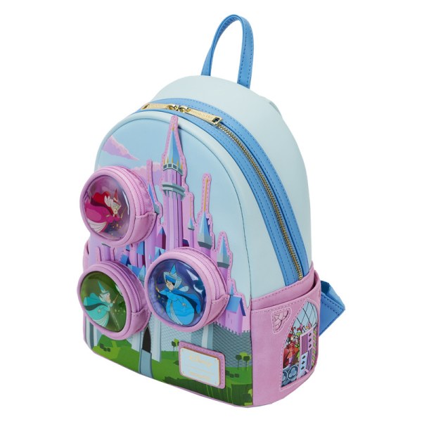 Mini-Rucksack „Dornröschenschloss“ mit den drei guten Feen – DISNEY LOUNGEFLY