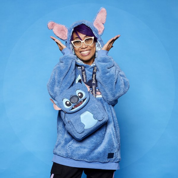 Mini Stitch Rucksack Plüsch Sherpa – DISNEY LOUNGEFLY
