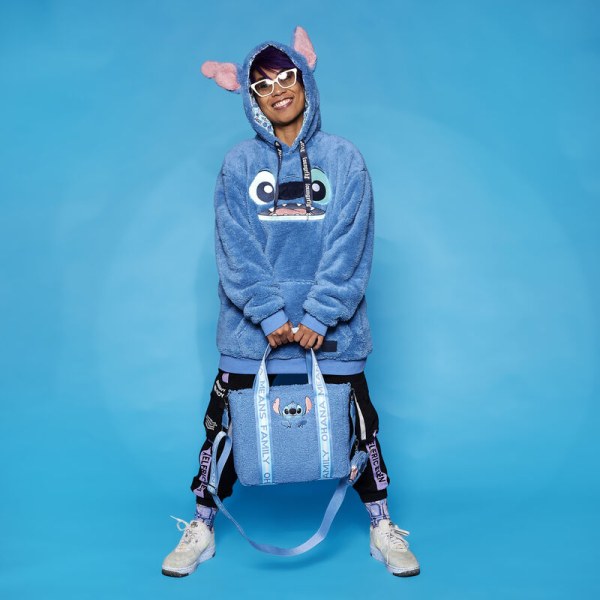 Einkaufstasche Stitch aus Plüsch-Sherpa mit Geldbörse – DISNEY LOUNGEFLY