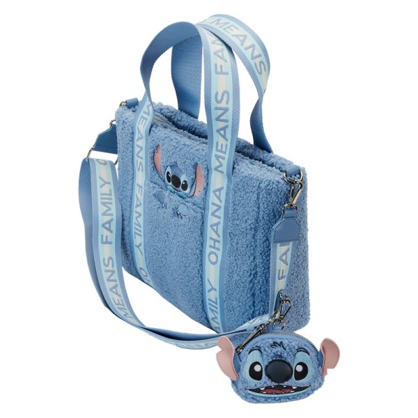 Einkaufstasche Stitch aus Plüsch-Sherpa mit Geldbörse – DISNEY LOUNGEFLY