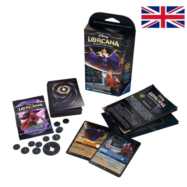 Bernstein- und Saphir-Starterdeck (englische Sprache) Disney Lorcana Rise of the Floodborn