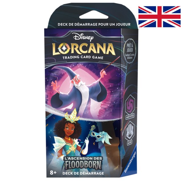 Amethyst & Steel Starter Deck (englische Sprache) Disney Lorcana Rise of the Floodborn