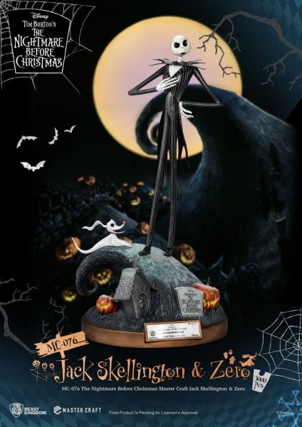 Jack Skellington und Zero – Disney Mastercraft