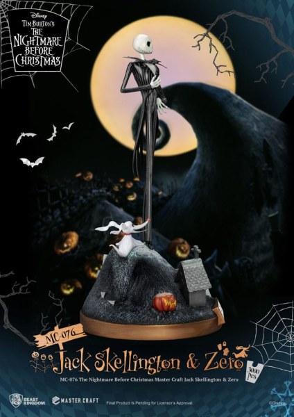 Jack Skellington und Zero – Disney Mastercraft