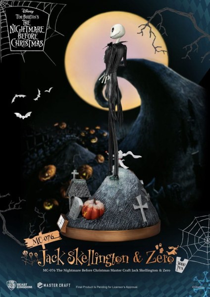 Jack Skellington und Zero – Disney Mastercraft