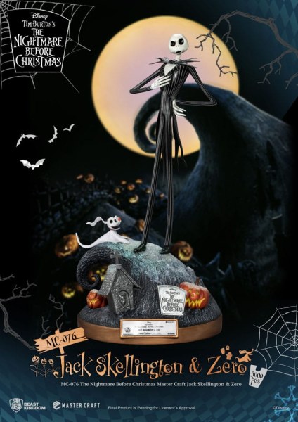 Jack Skellington und Zero – Disney Mastercraft