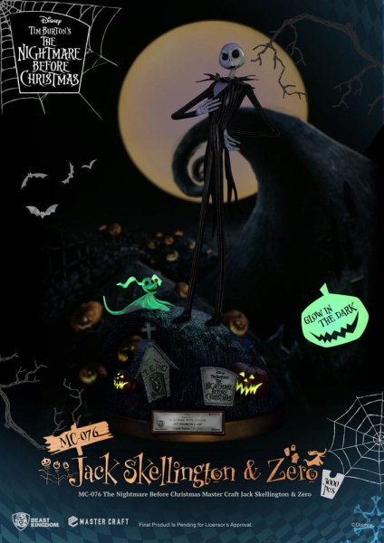 Jack Skellington und Zero – Disney Mastercraft