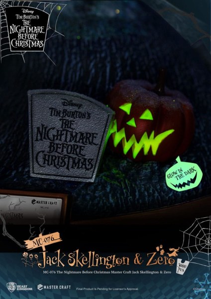 Jack Skellington und Zero – Disney Mastercraft